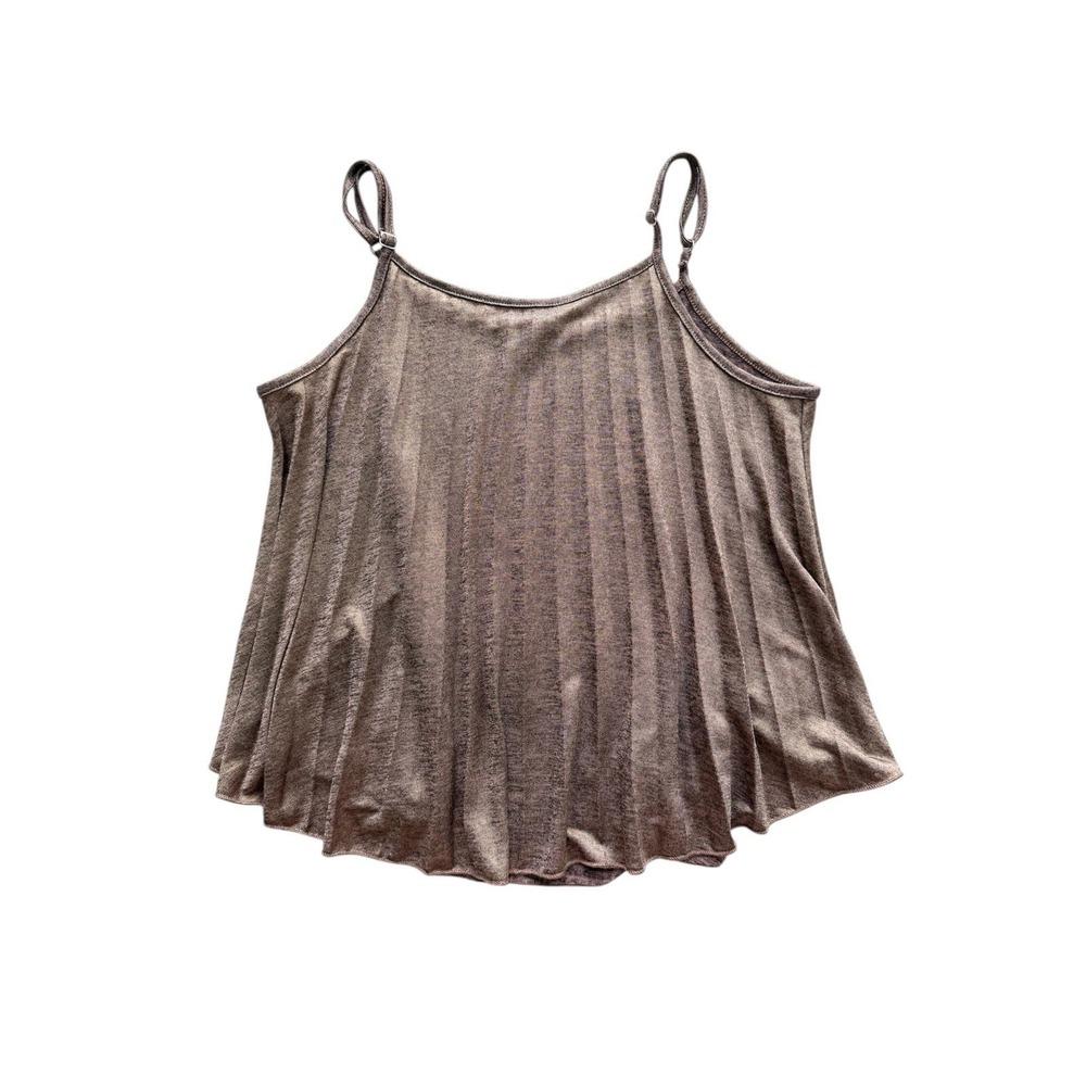 Urban Outfitters Pleated Swing Top Womens Small Shimmer Gold Jazz Age Party